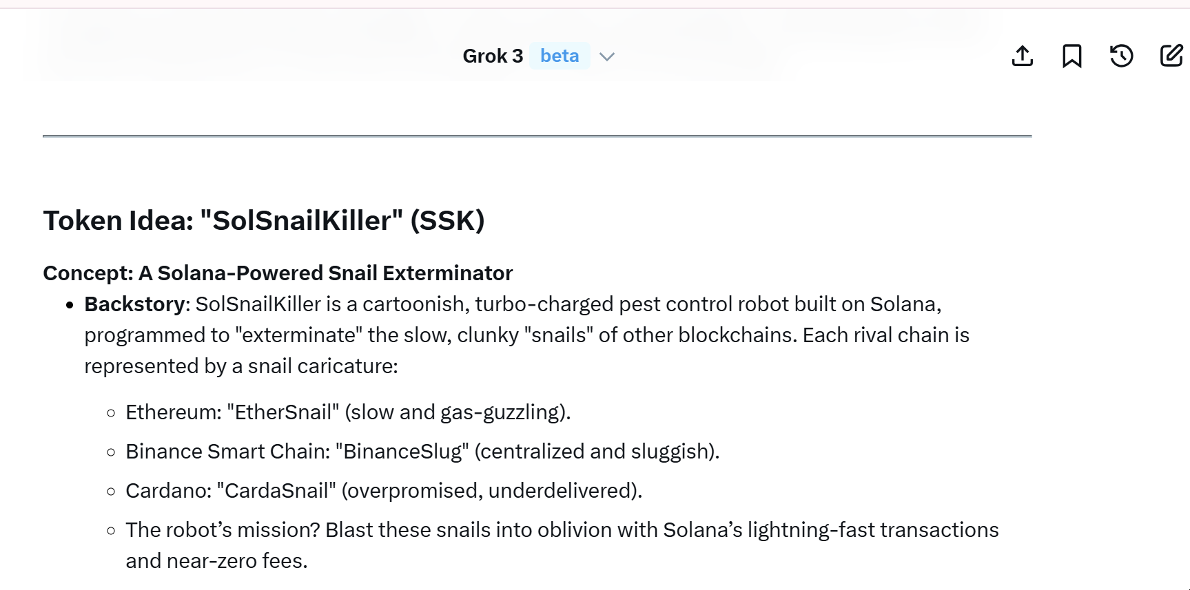 Screenshot of $SSK Token Idea